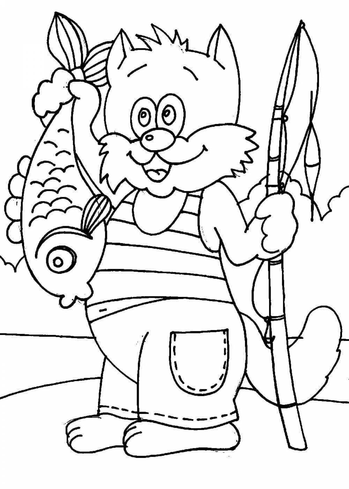 Suteev's comic tale coloring page