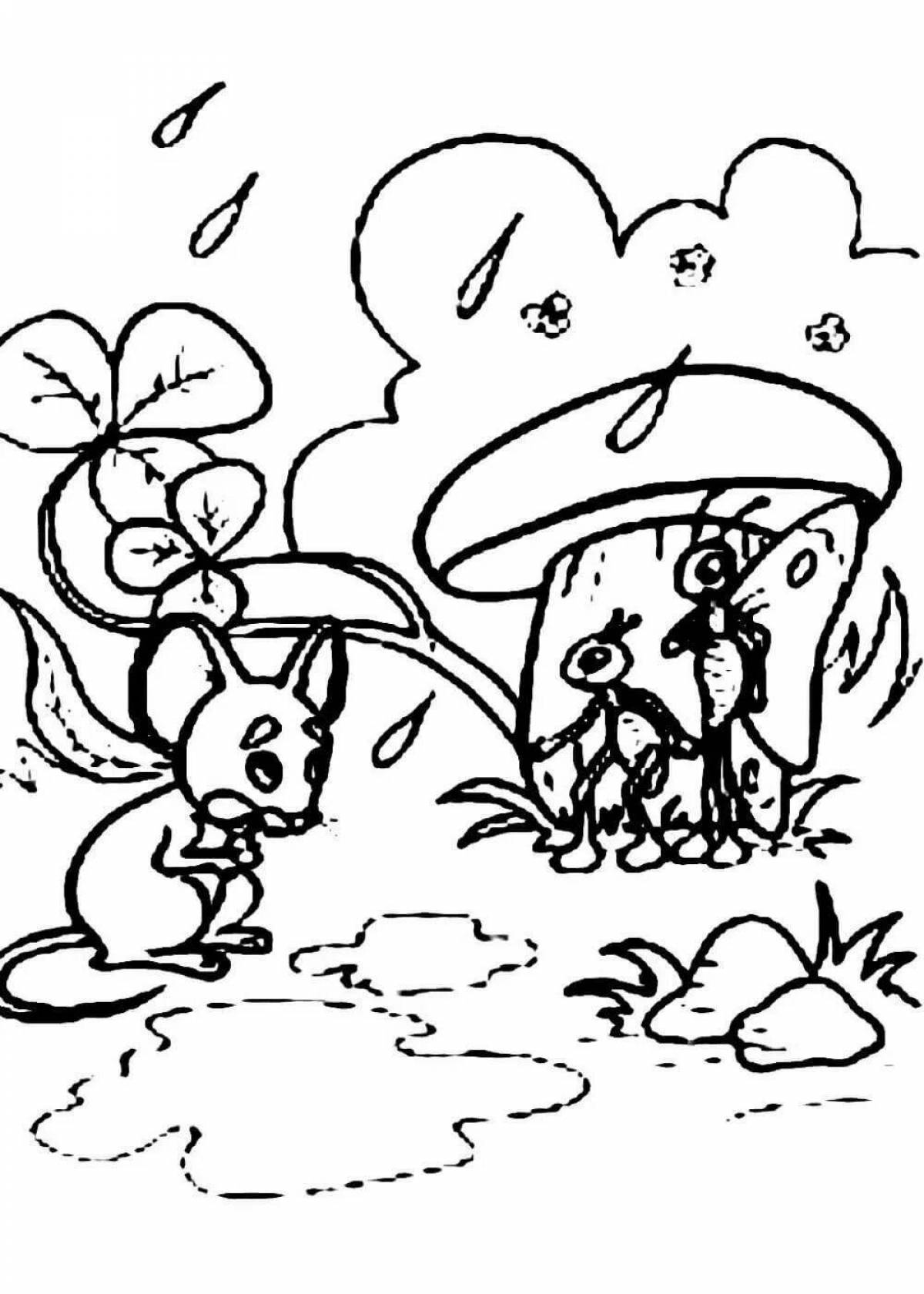 Coloring book the fairy tale of the living Suteev