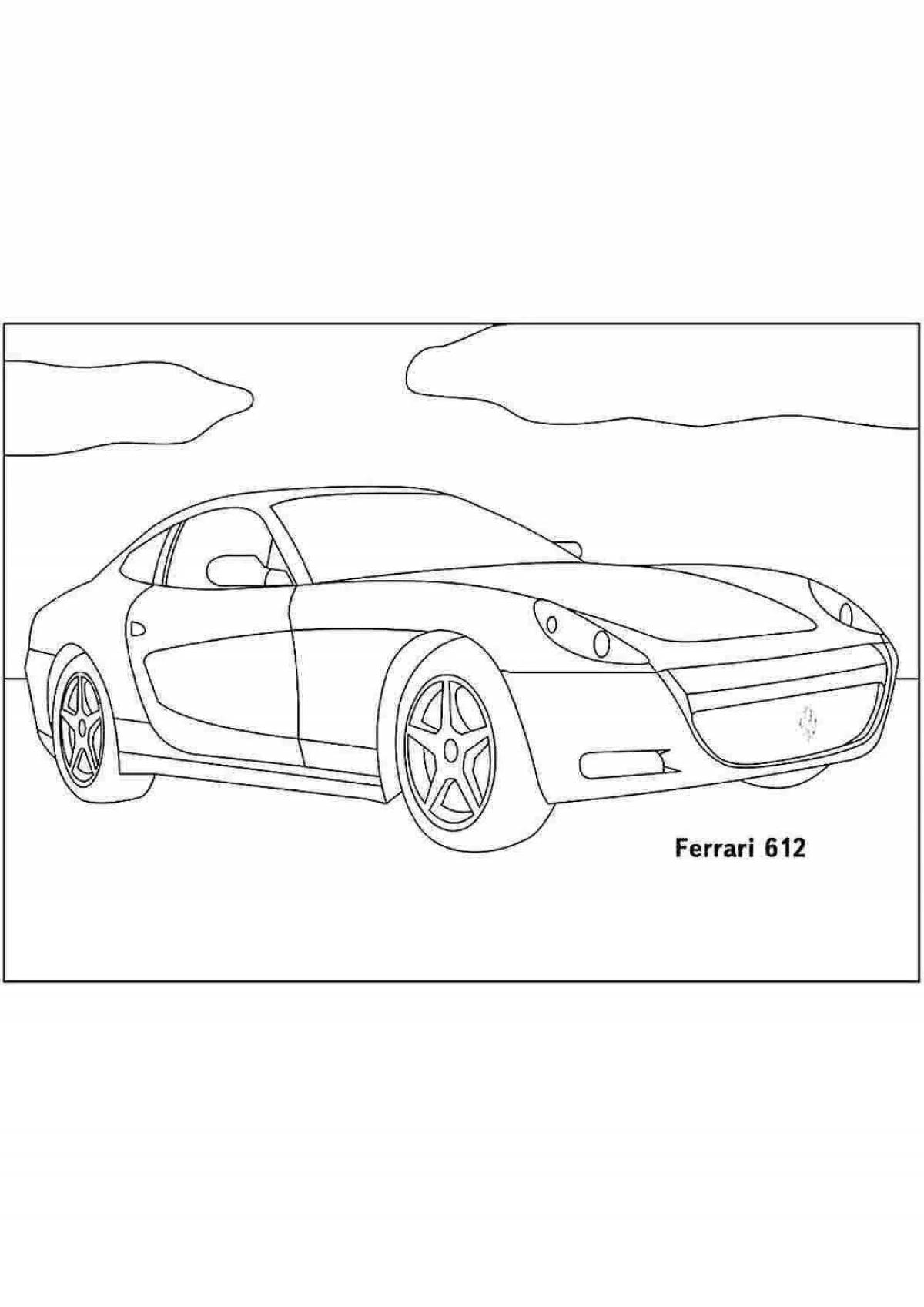 Ferrari coloring book for kids