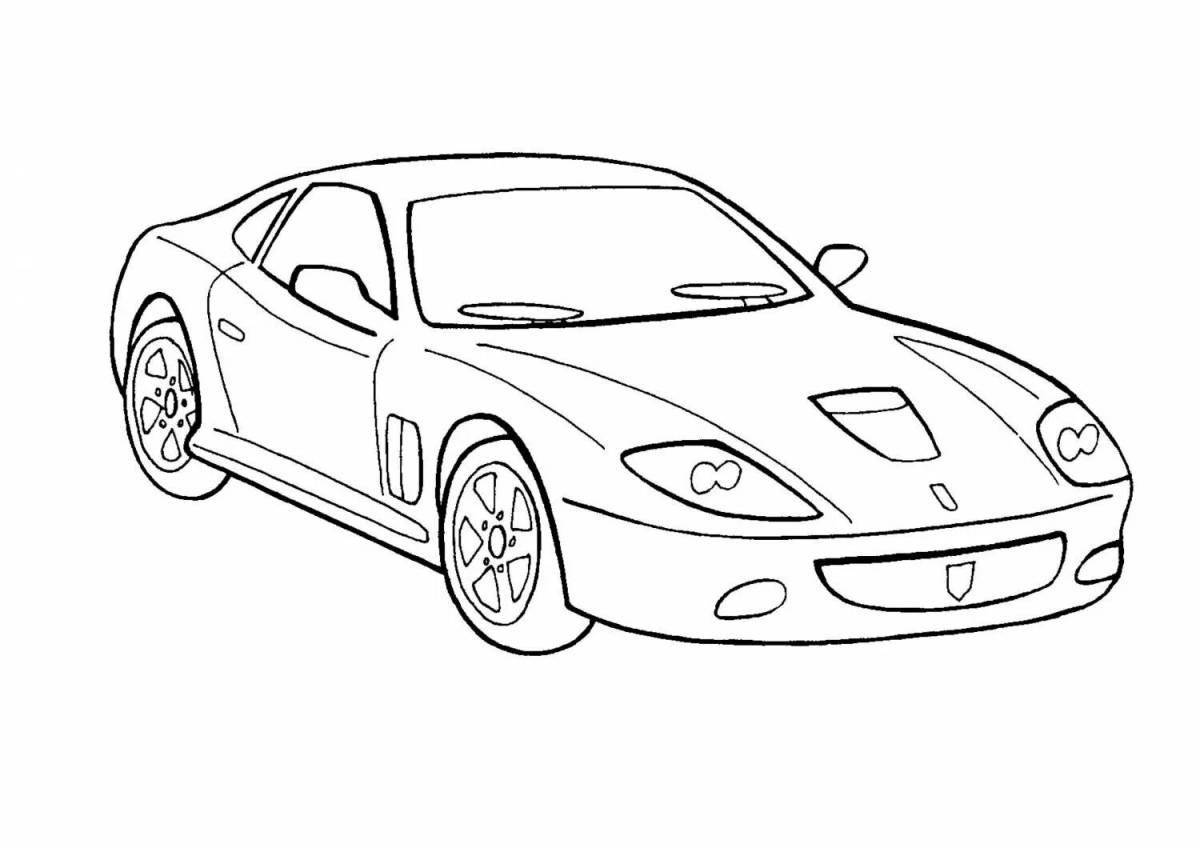 Awesome Ferrari coloring pages for kids