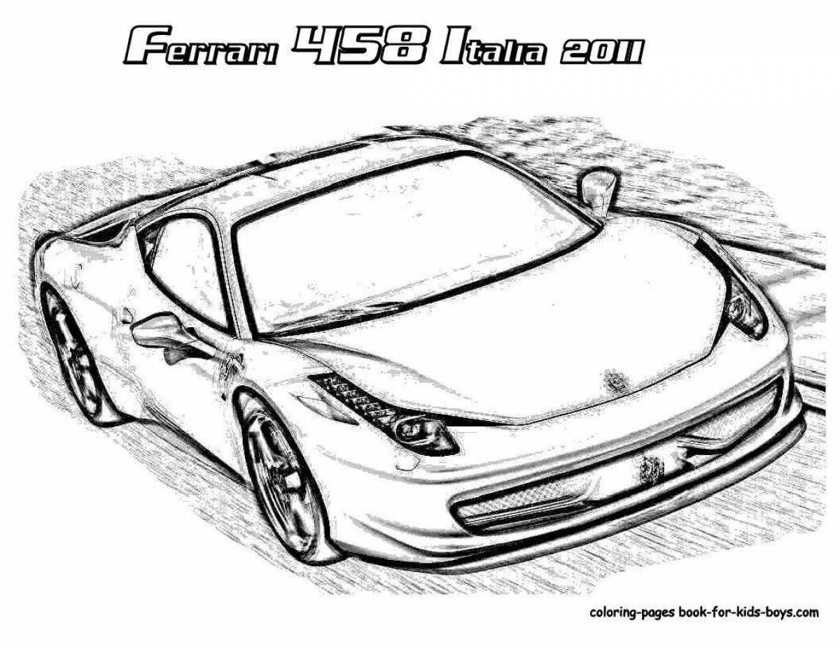 Ferrari coloring book for kids