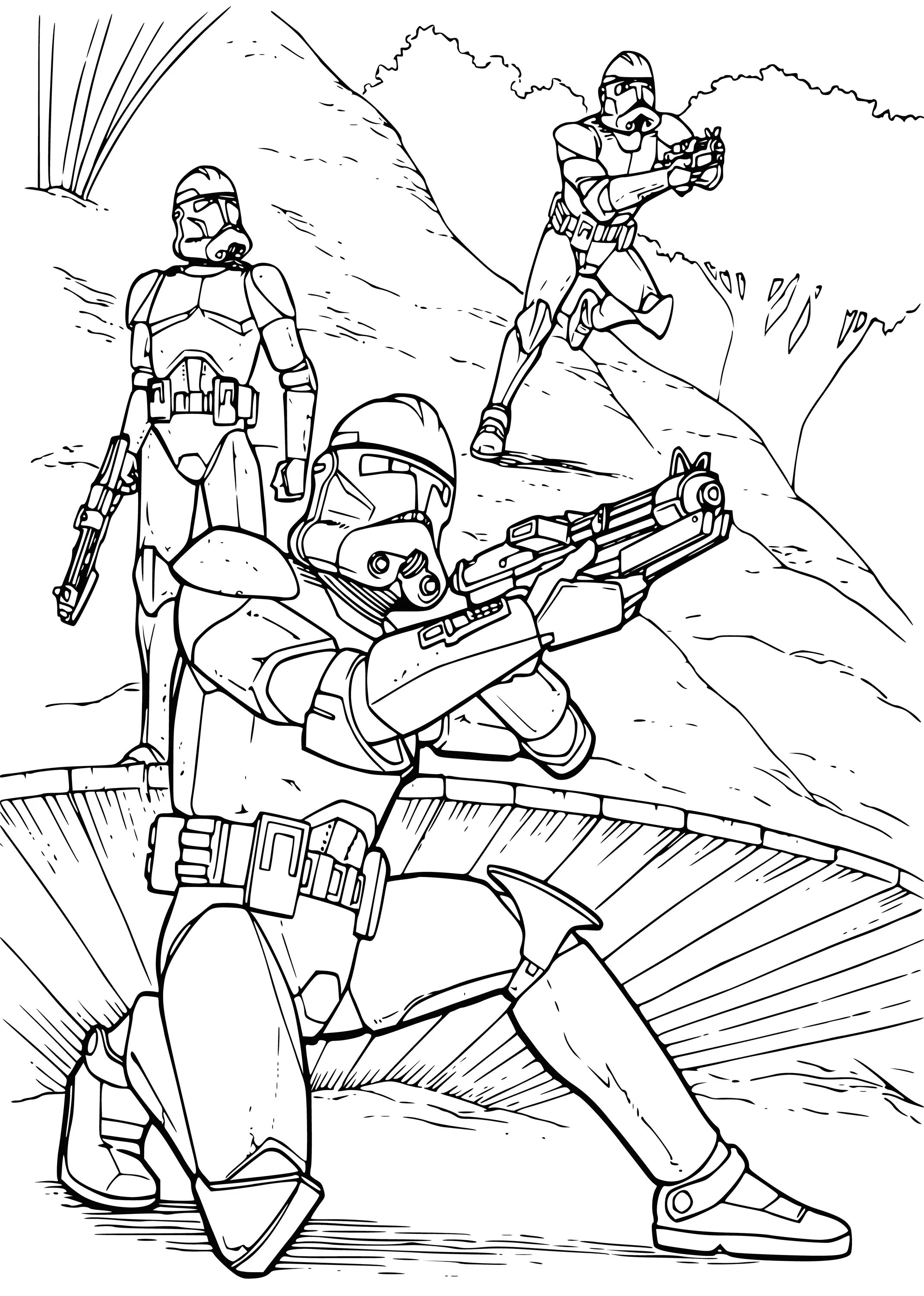 Animated star wars coloring book for kids