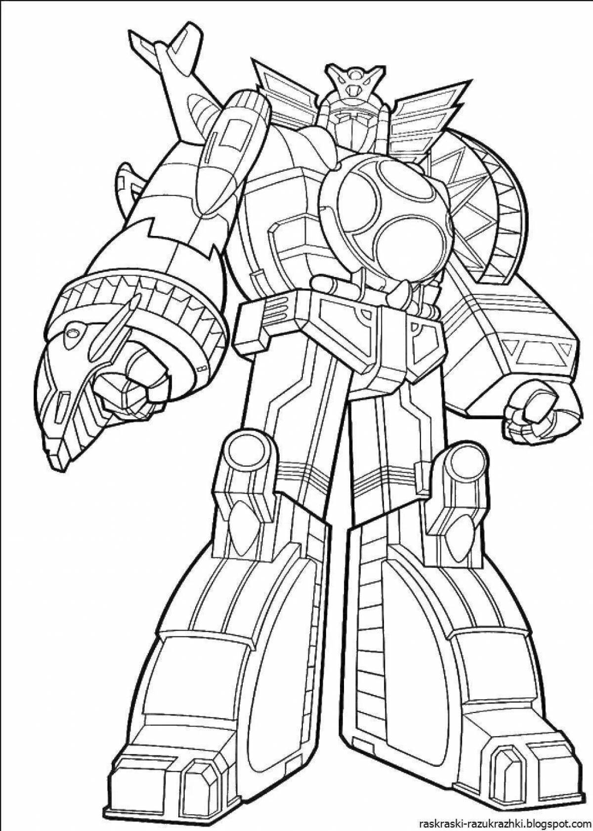 Tempting Transforming Robot Coloring Pages for Boys