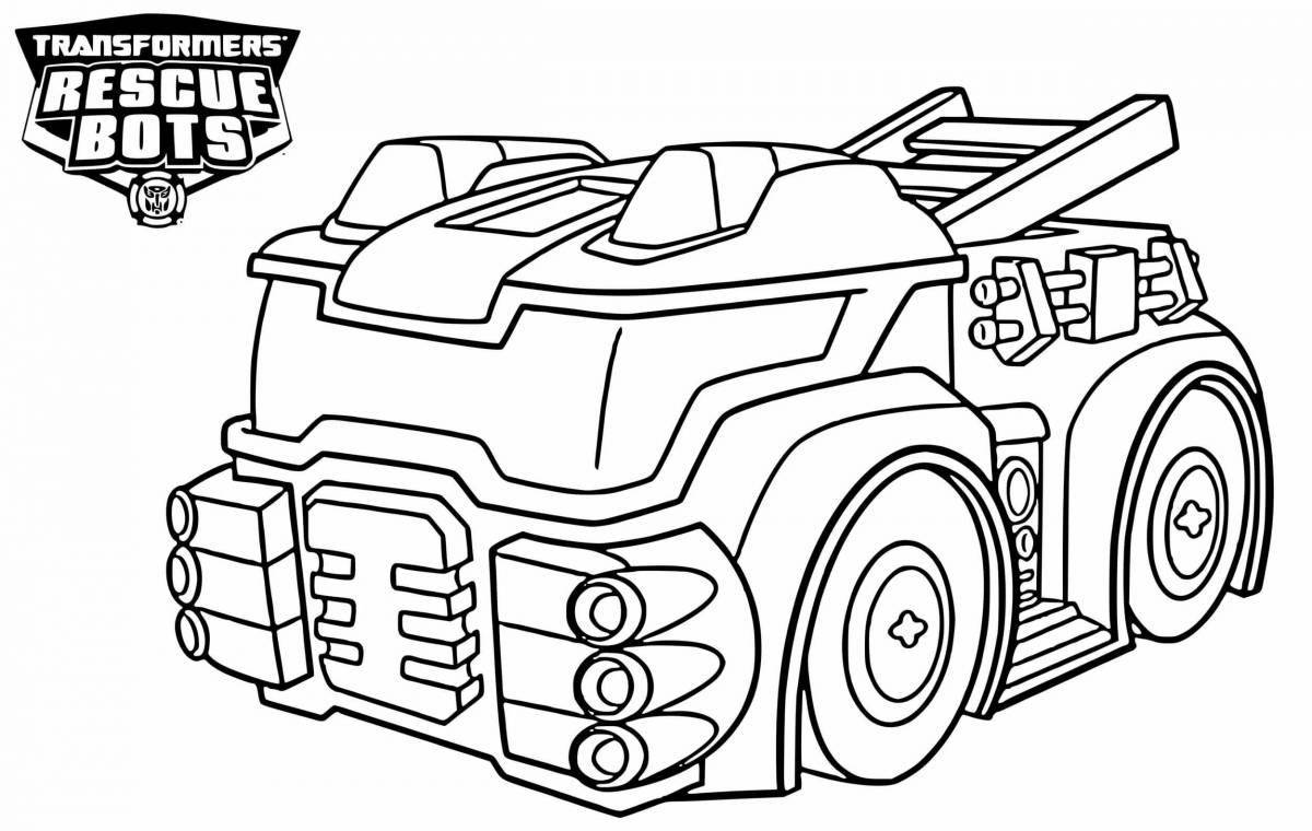 Attractive Transformer Robot Coloring Pages for Boys