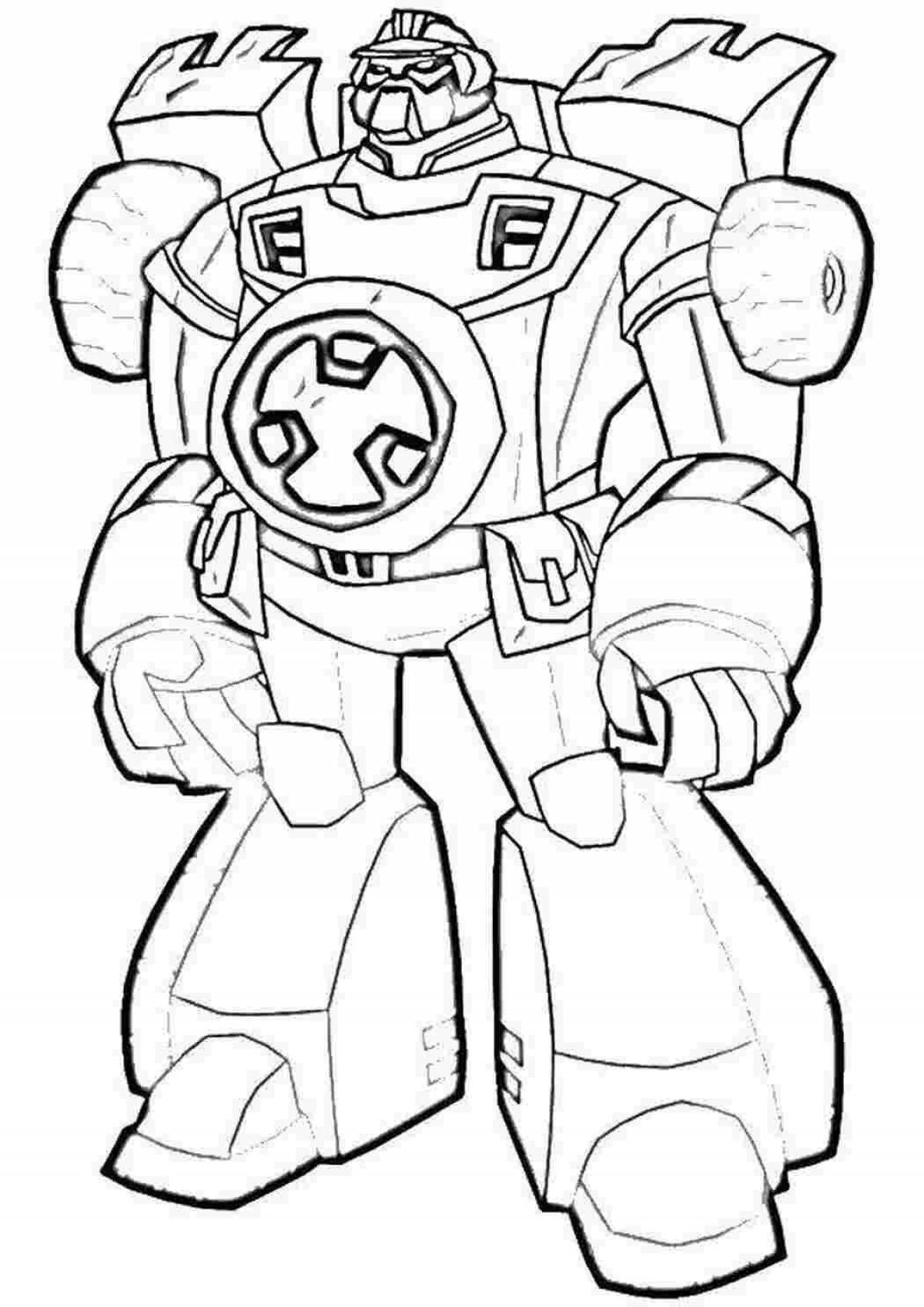 Fun coloring pages transformer robots for boys