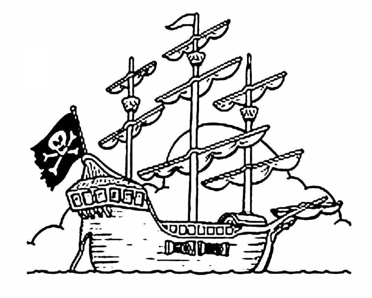 Пиратский корабль для детей #3