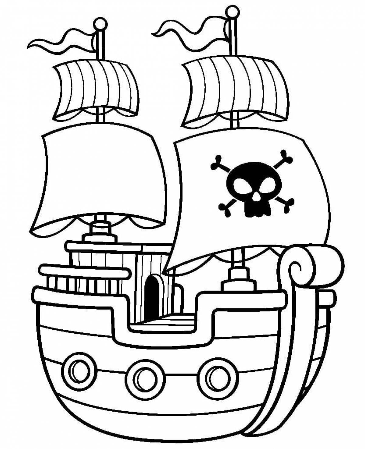 Пиратский корабль для детей #4
