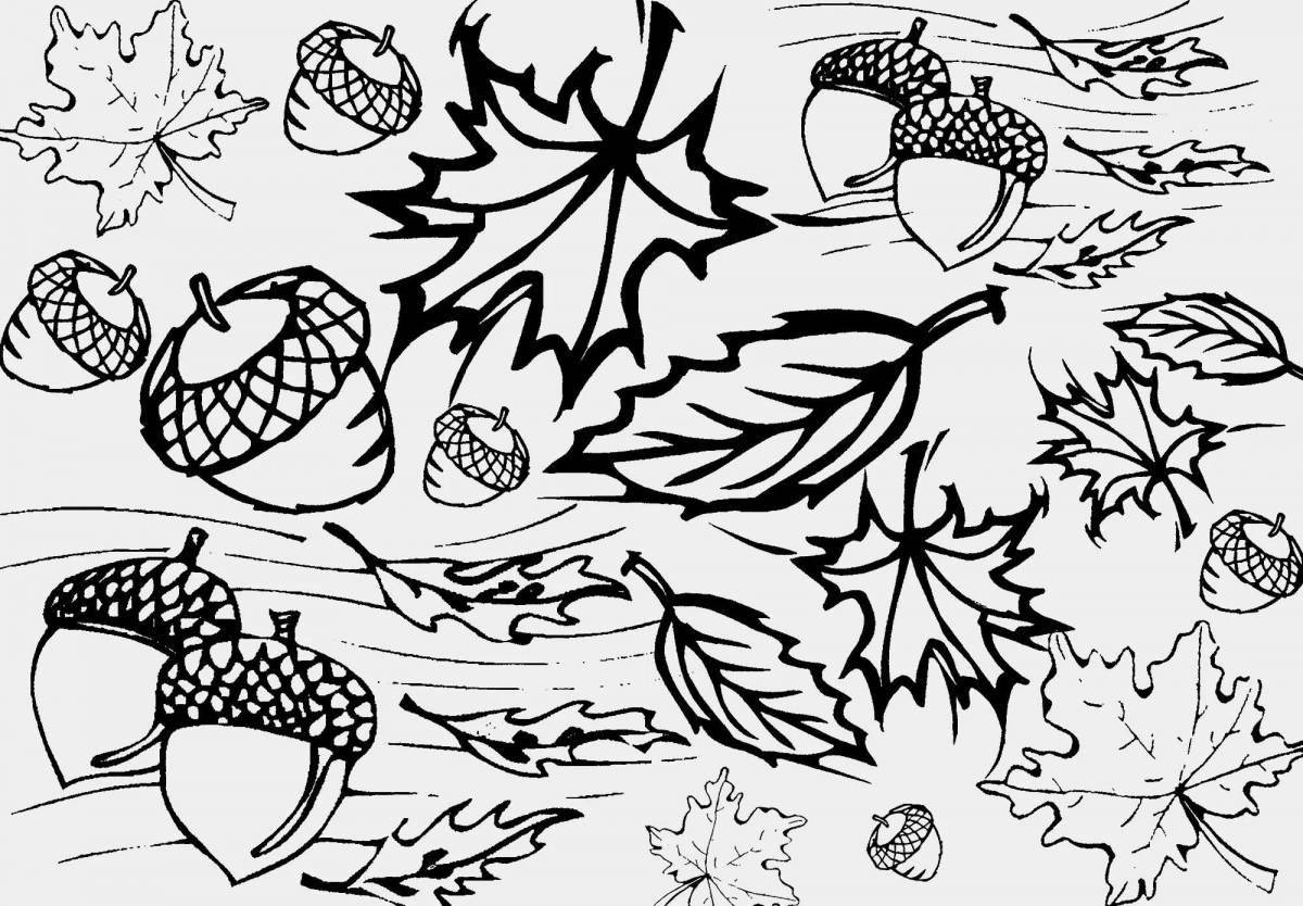 Amazing autumn coloring book for 5-6 year olds