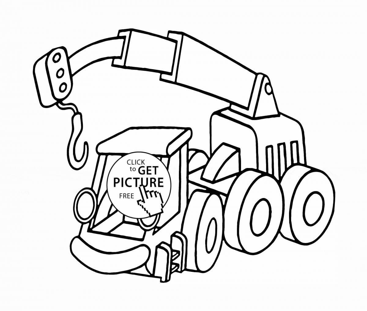 Outstanding Garbage Truck Coloring Page for 3-4 year olds