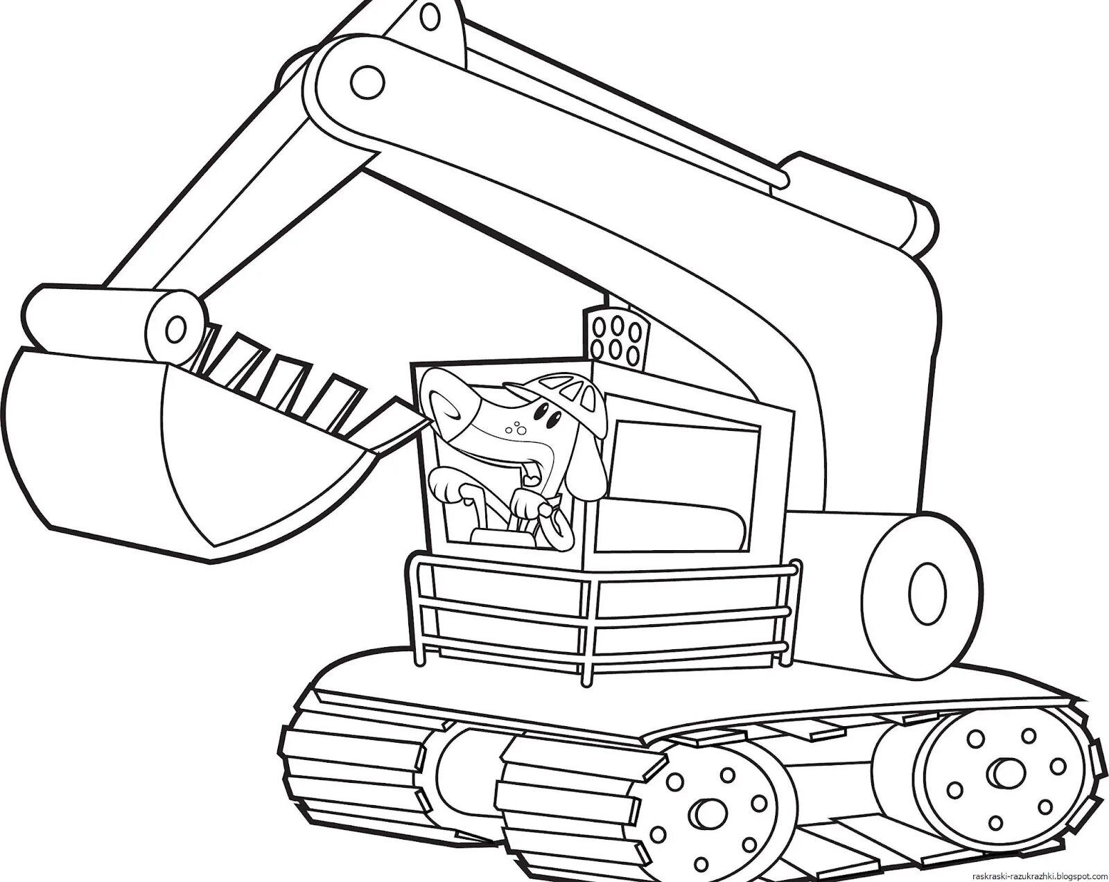 Incredible excavator coloring book for 4-5 year olds
