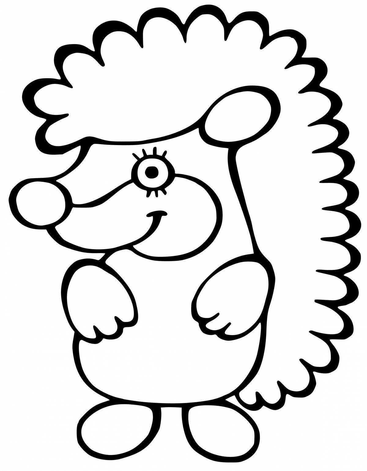 Fun coloring pages animals for kids 2-3 years old