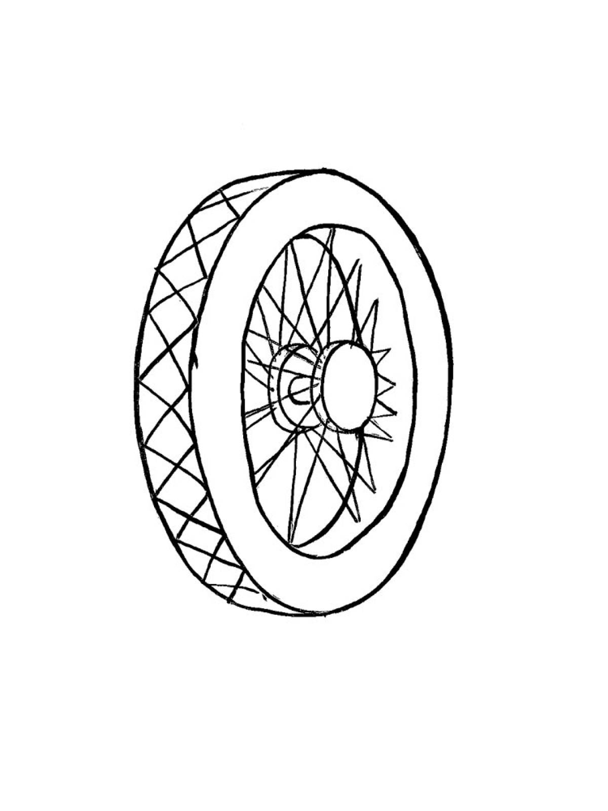 Колесо рисунок. Колесо раскраска. Рисование разноцветные колеса. Шина раскраска для детей. Колесо карандашом.