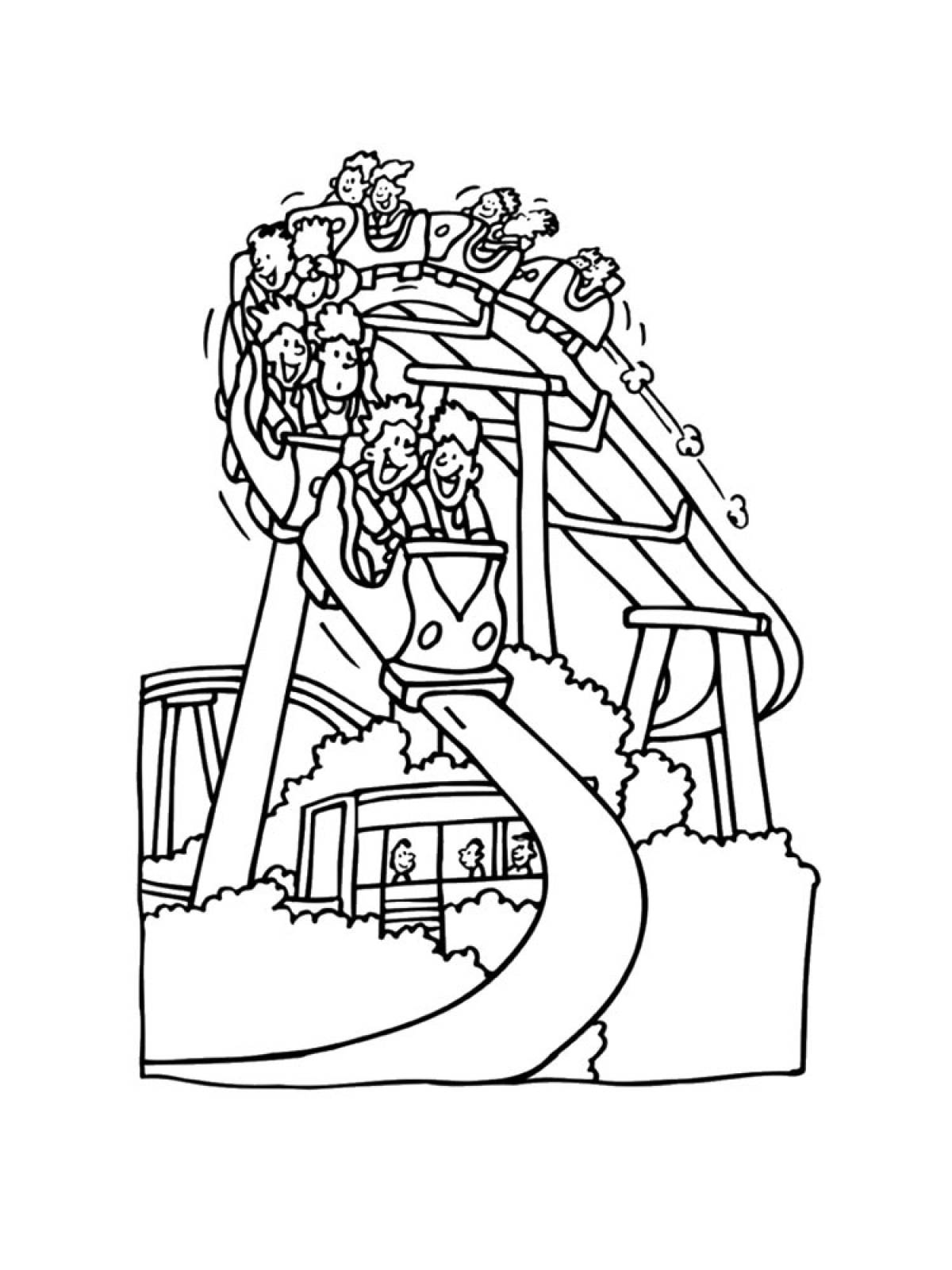 Картинки для срисовки аттракционы