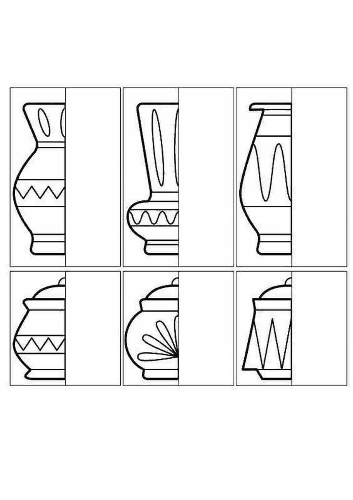 Рисование симметричных предметов