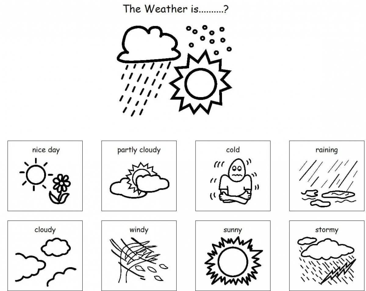 Явления природы задание. Раскраска для малышей weather. Раскраска погода для детей. Weather раскраска для детей. Раскраска погода на английском.