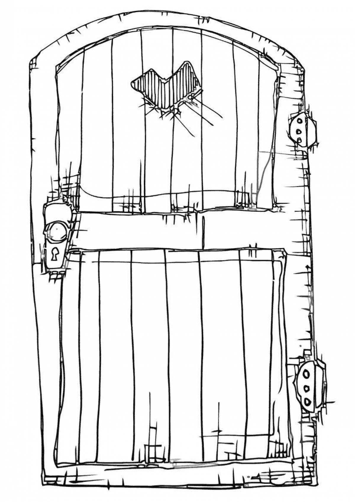 Дверь распечатать. Дверь раскраска для детей. Сказочные двери раскраска. Деревянная дверь раскраска. Сказочное окно раскраска.