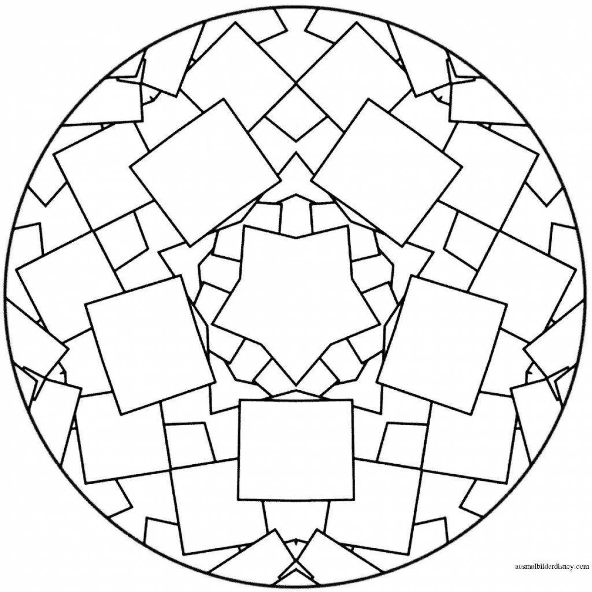 Мандалы для детей геометрические