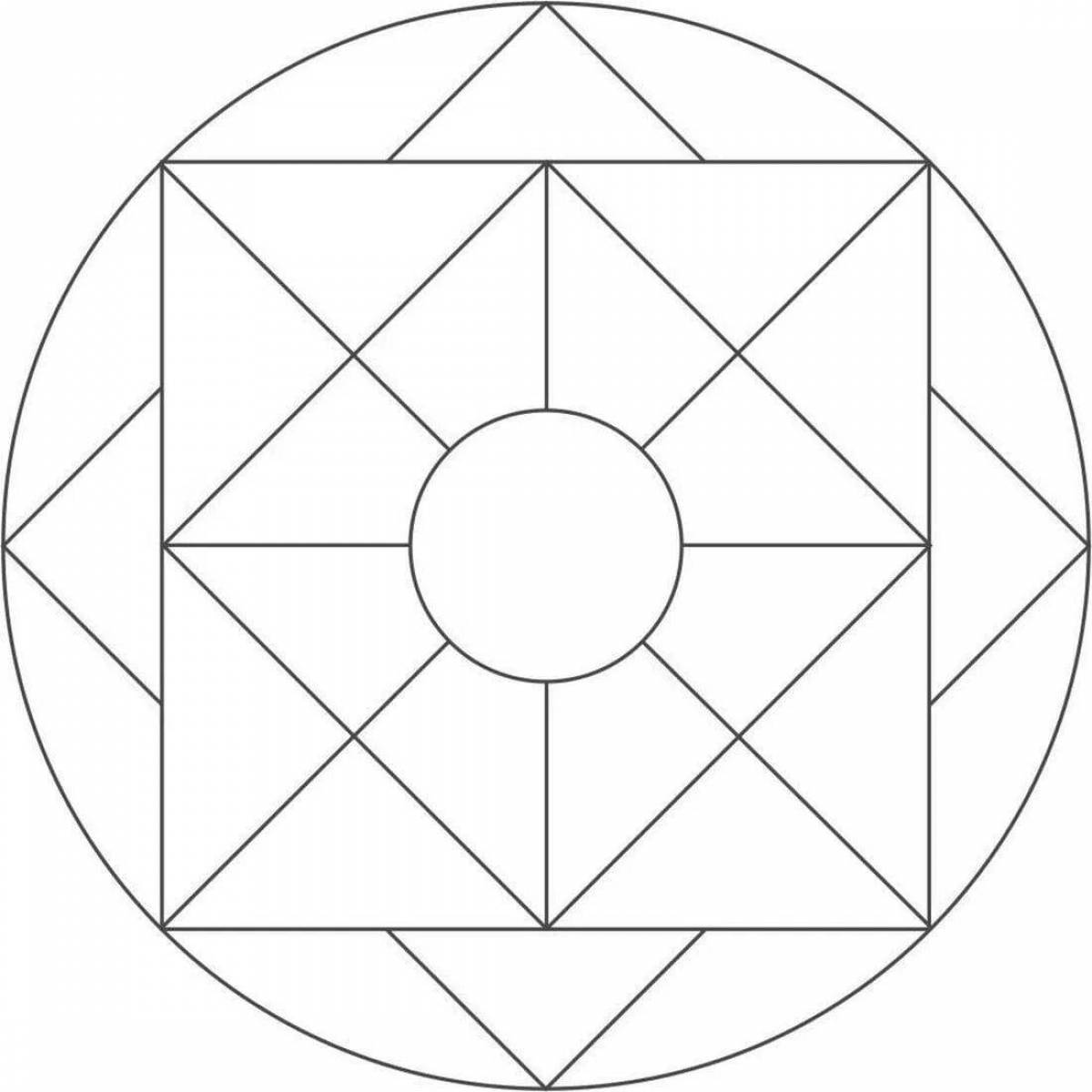 Геометрический узор в круге