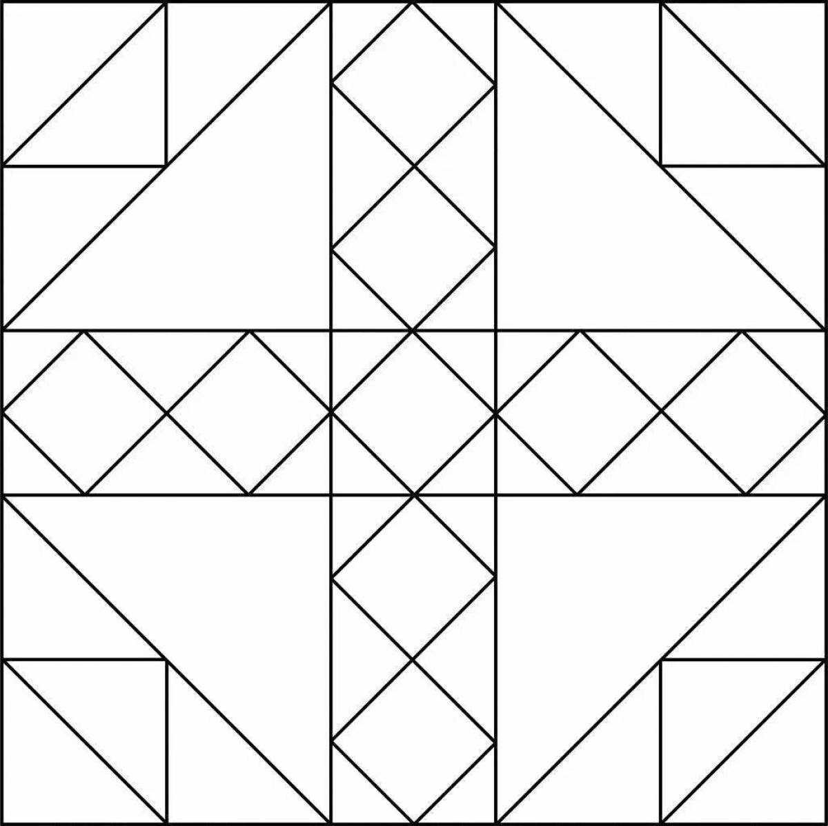 Орнамент из геометрических фигур нарисовать - 95 фото