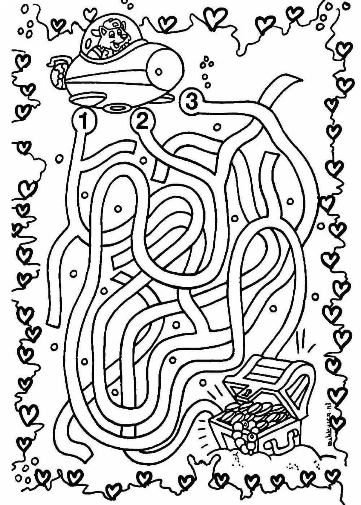 Mazes for children 6 7 years old #6