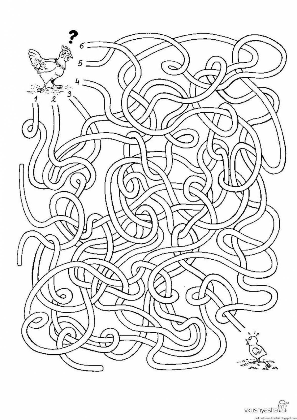 Mazes for children 6 7 years old #14