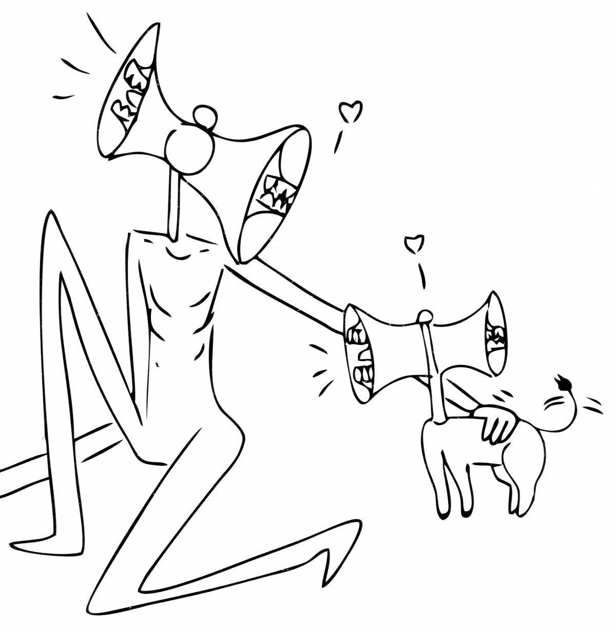 Coloring majestic siren for boys