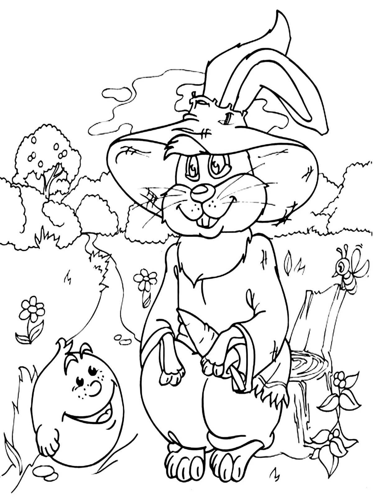 Adorable fairy tale character coloring book for little ones