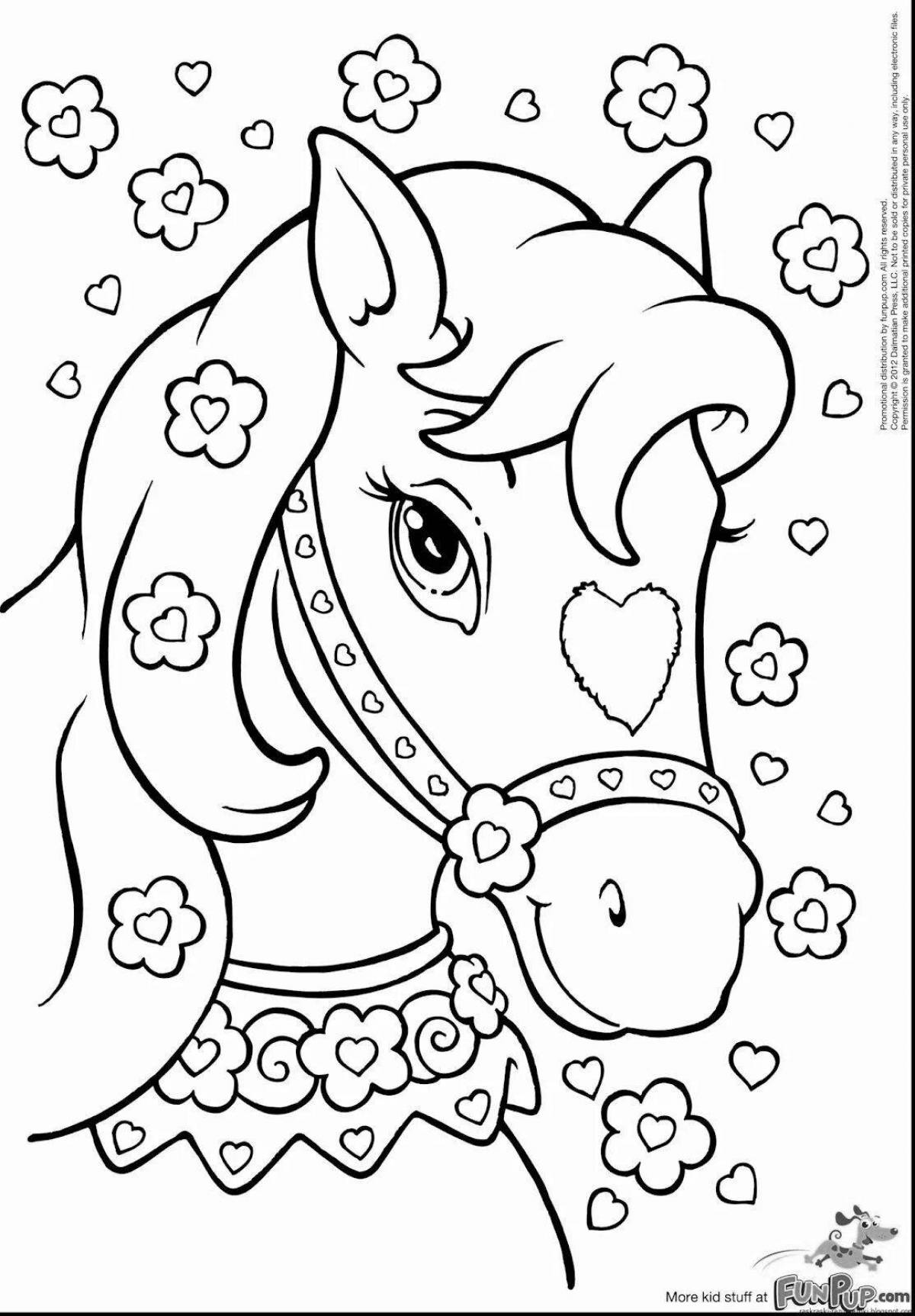 A fun coloring game for 4-5 year olds for girls