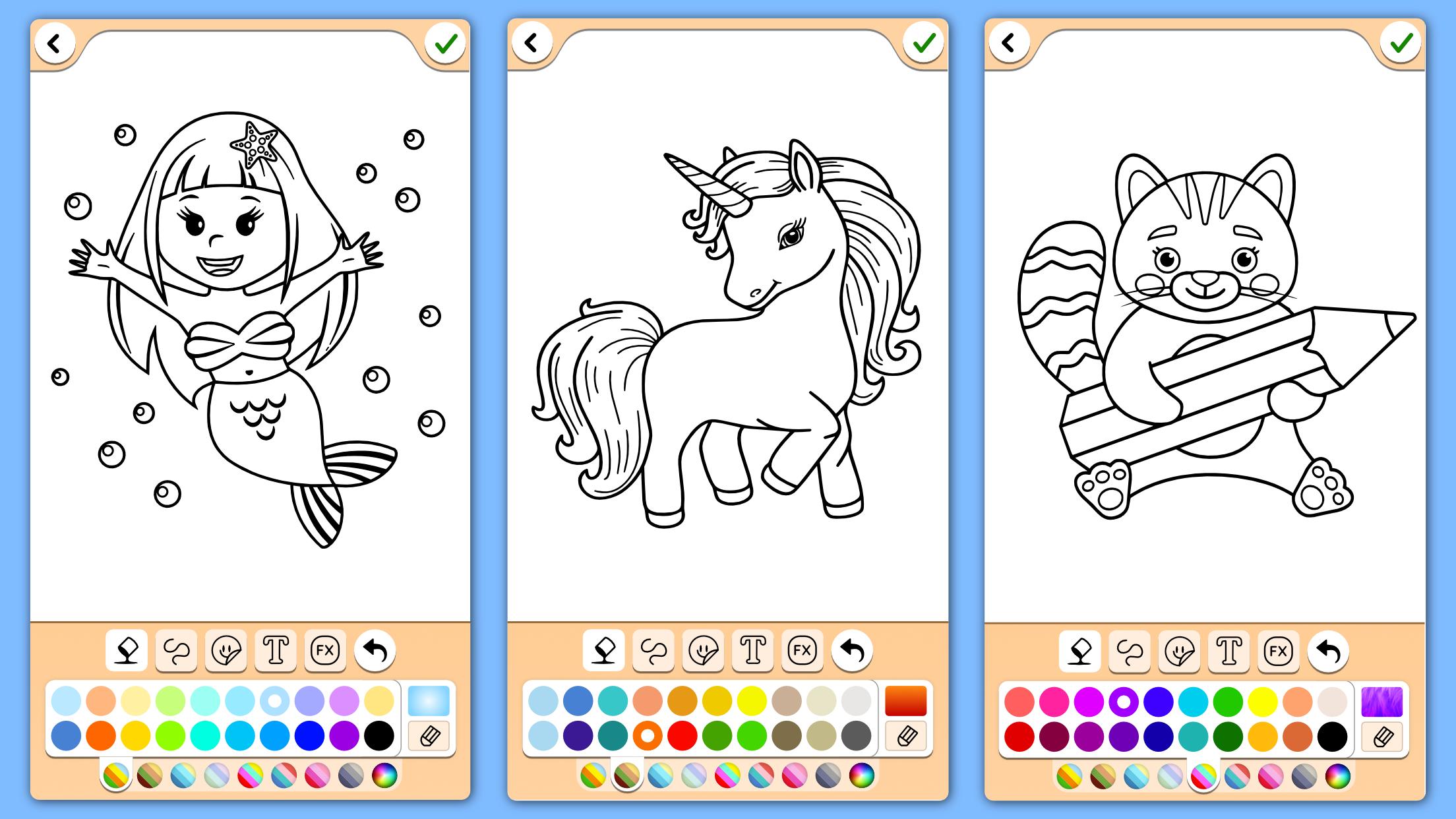 Fine coloring pages for 5 year old girls