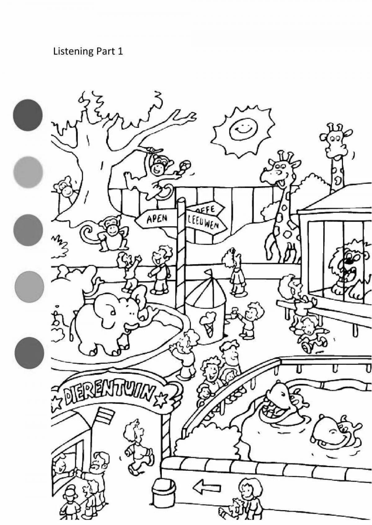 Wimmelbuch live coloring for girls