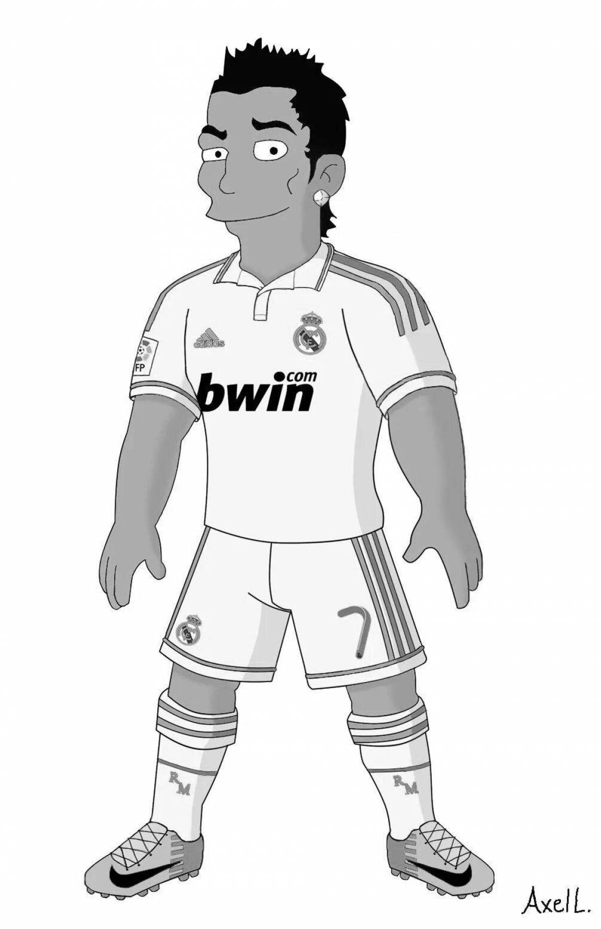 Children's ronaldo coloring pages