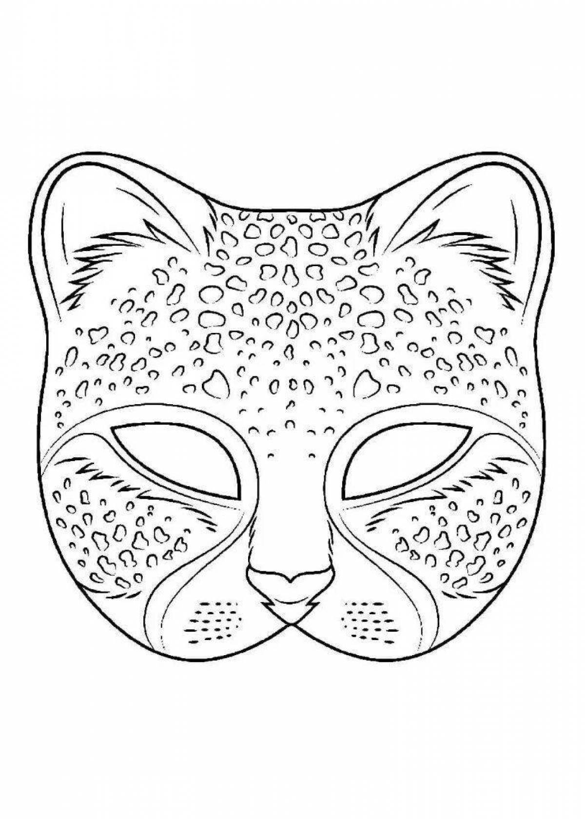 Photo Gorgeous coloring mask for girls