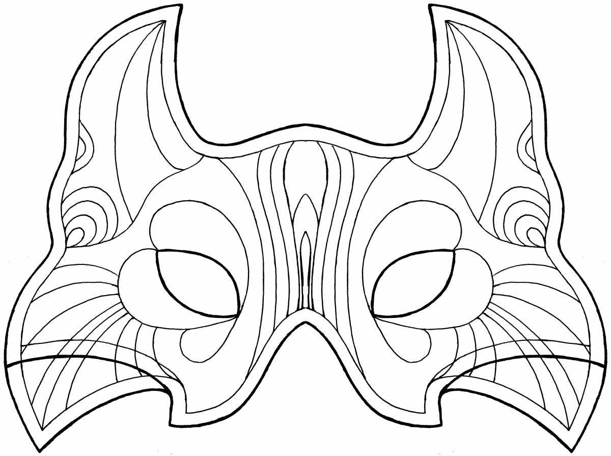 Fun coloring mask for girls