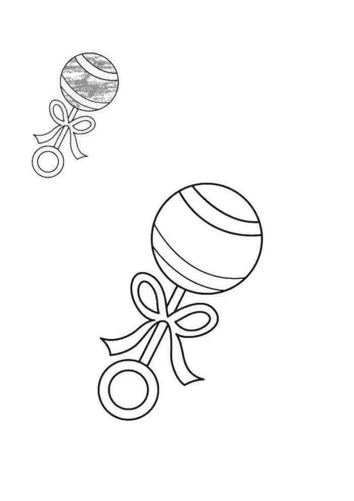Coloring rattle for little ones