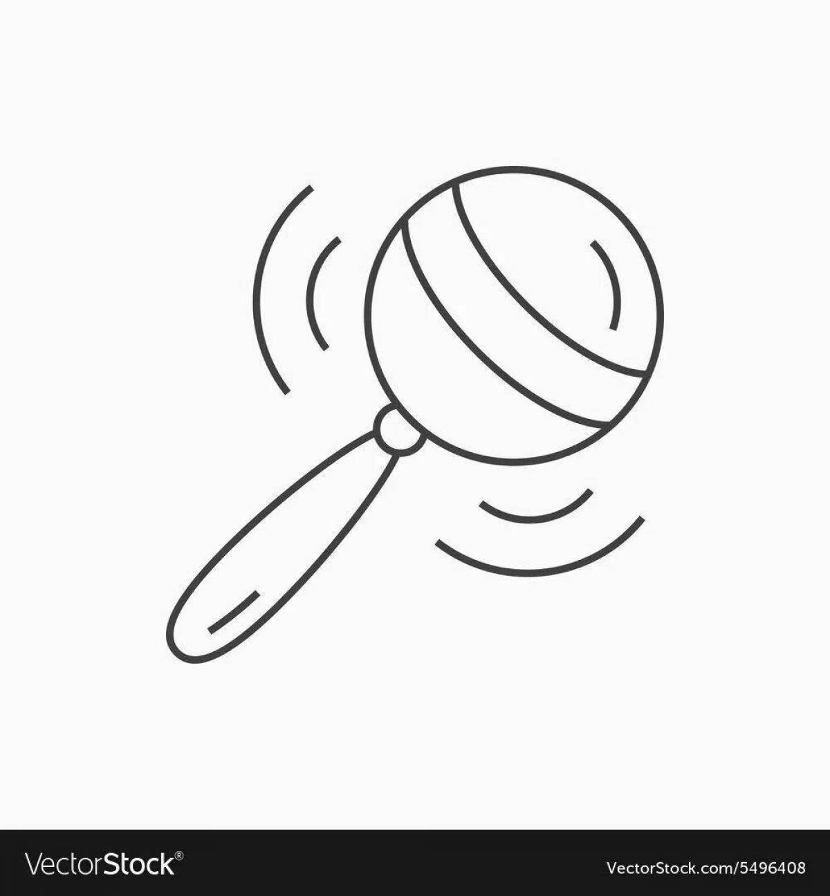 Great coloring rattle for babies