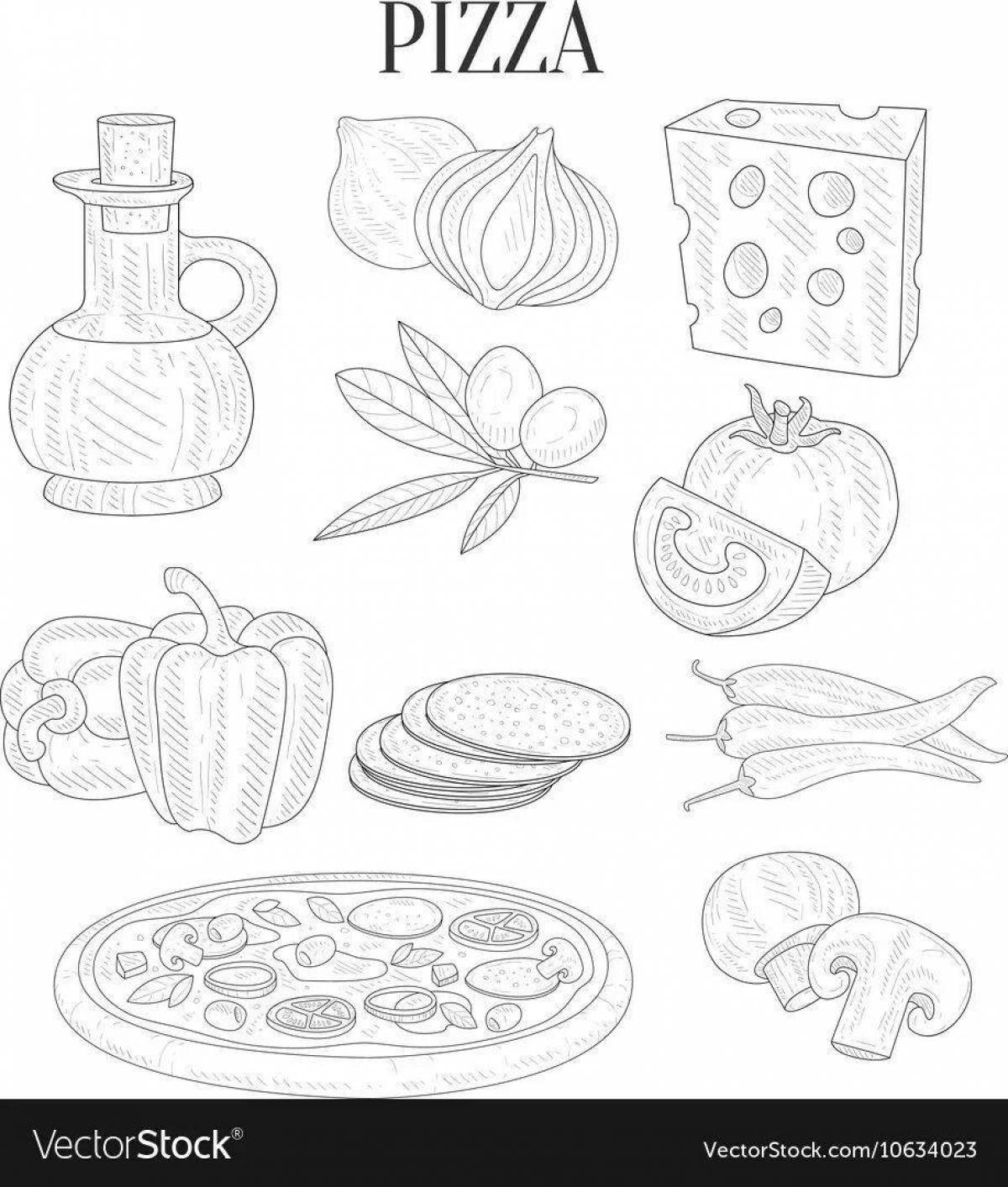 Colouring ingredients for an irresistible pizza