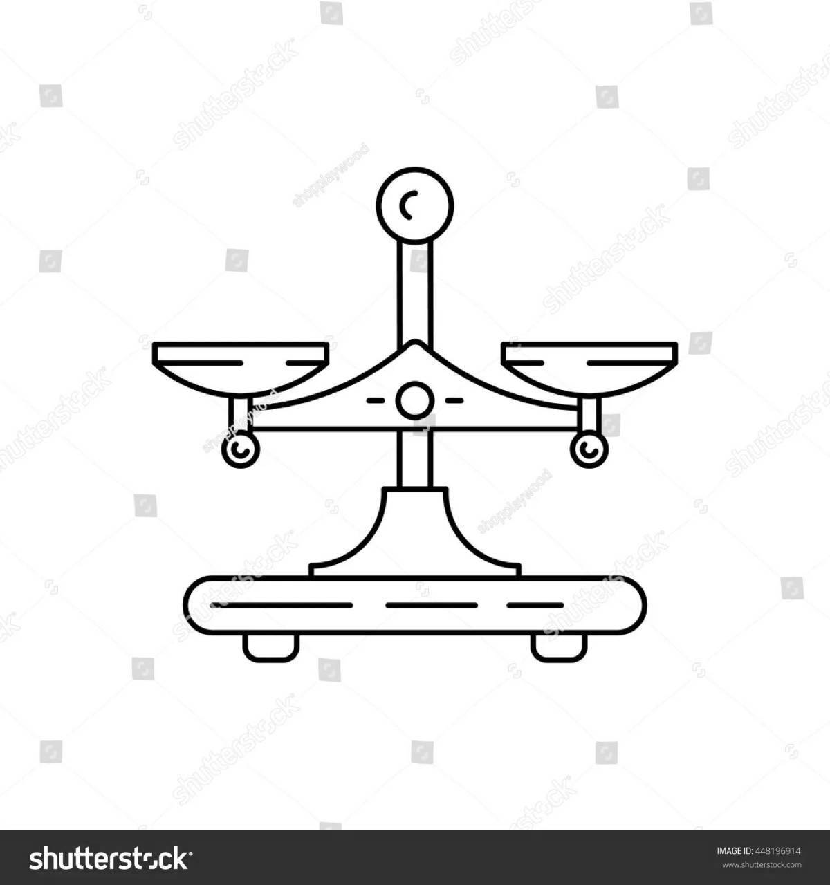 Coloring scales for kids