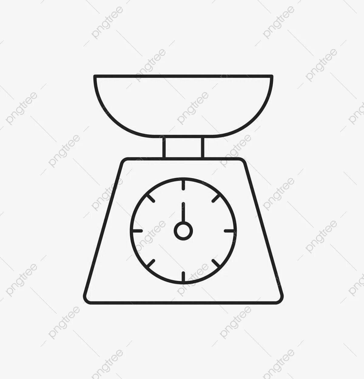 Fun coloring scales for babies