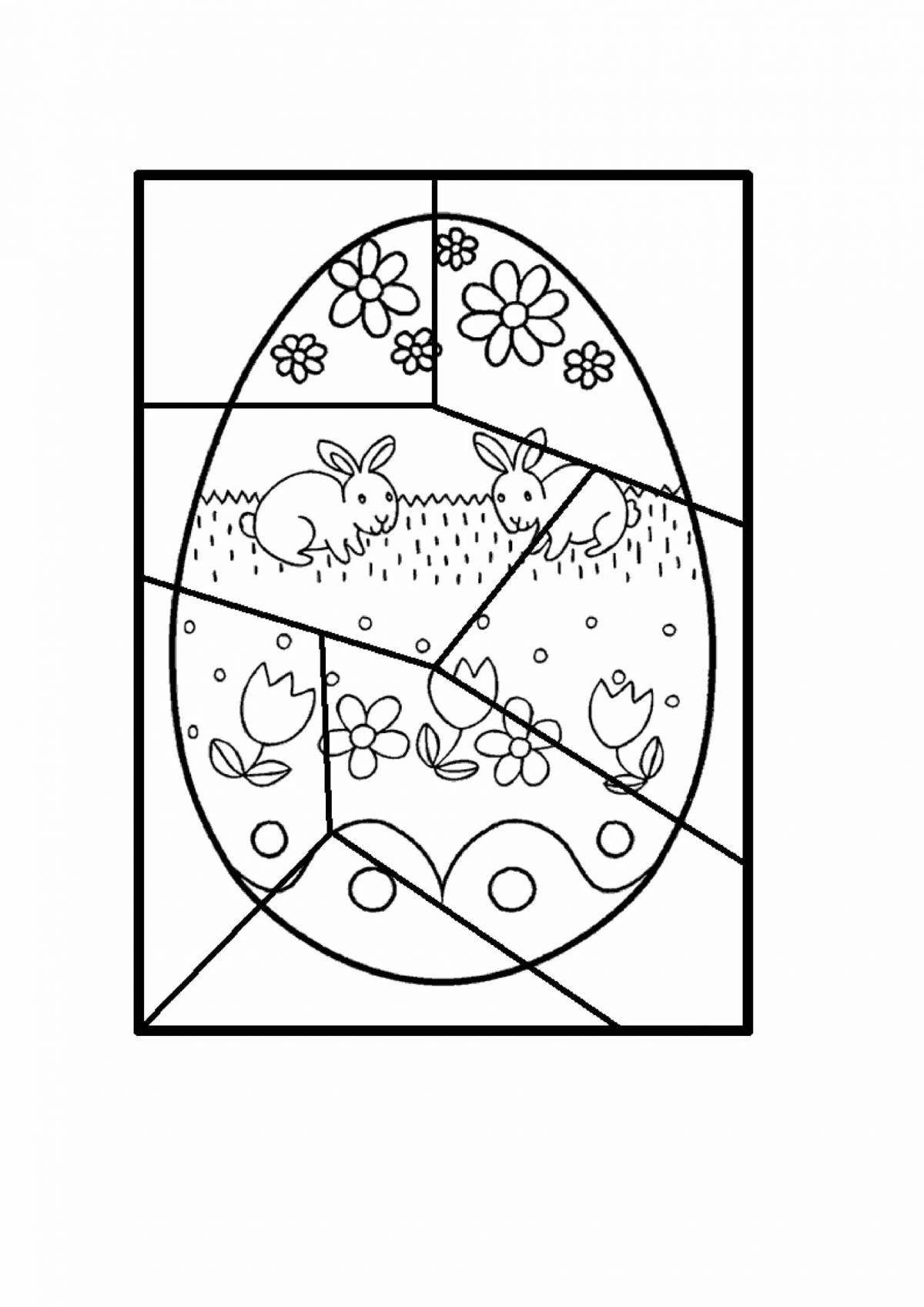 Fun coloring puzzle for kids