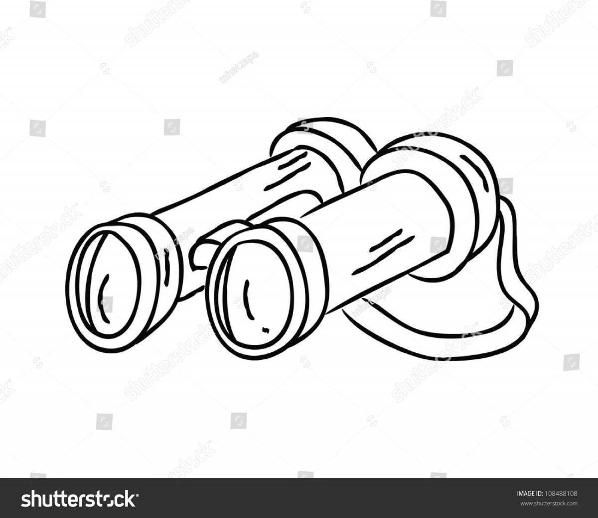 Creative binoculars coloring book for preschoolers
