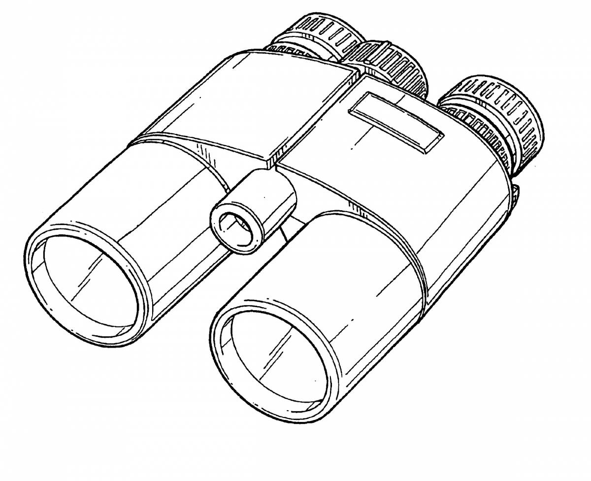 A fun binoculars coloring book for kids