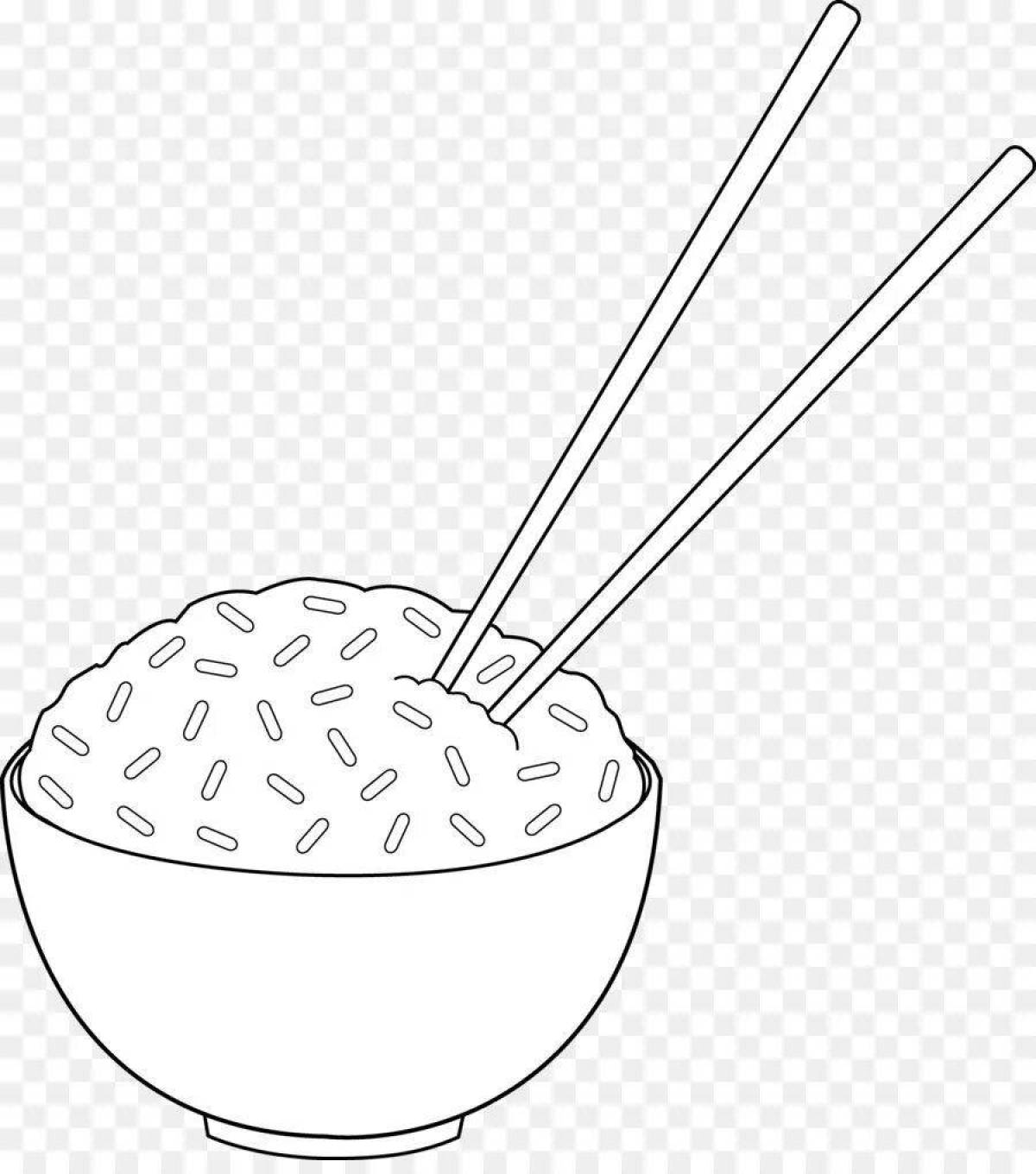 Fun coloring with porridge