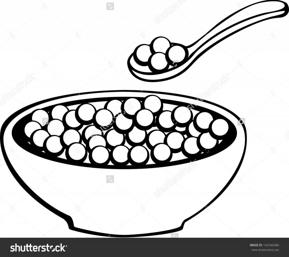 Coloring funny porridge