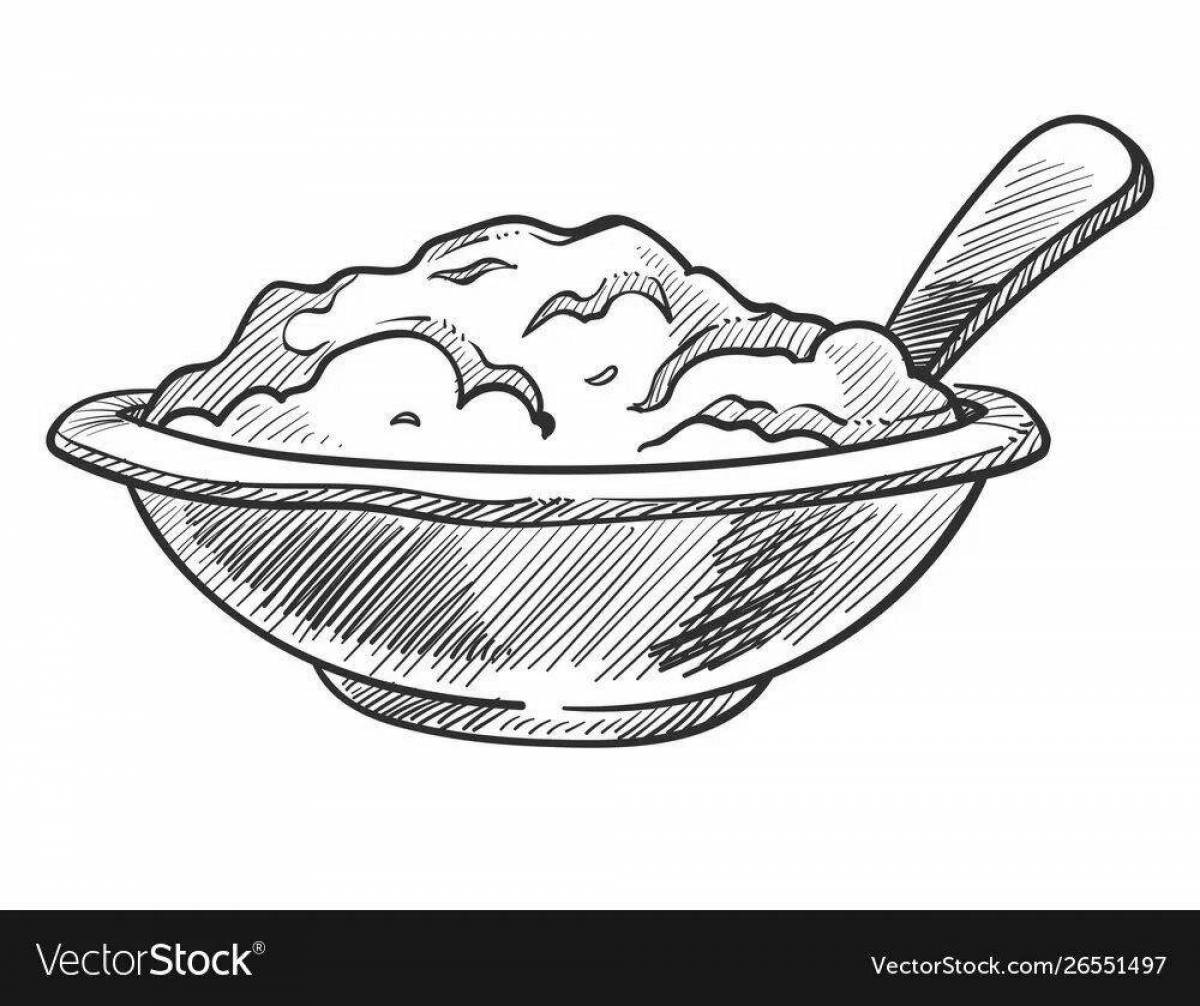Coloring freaky porridge