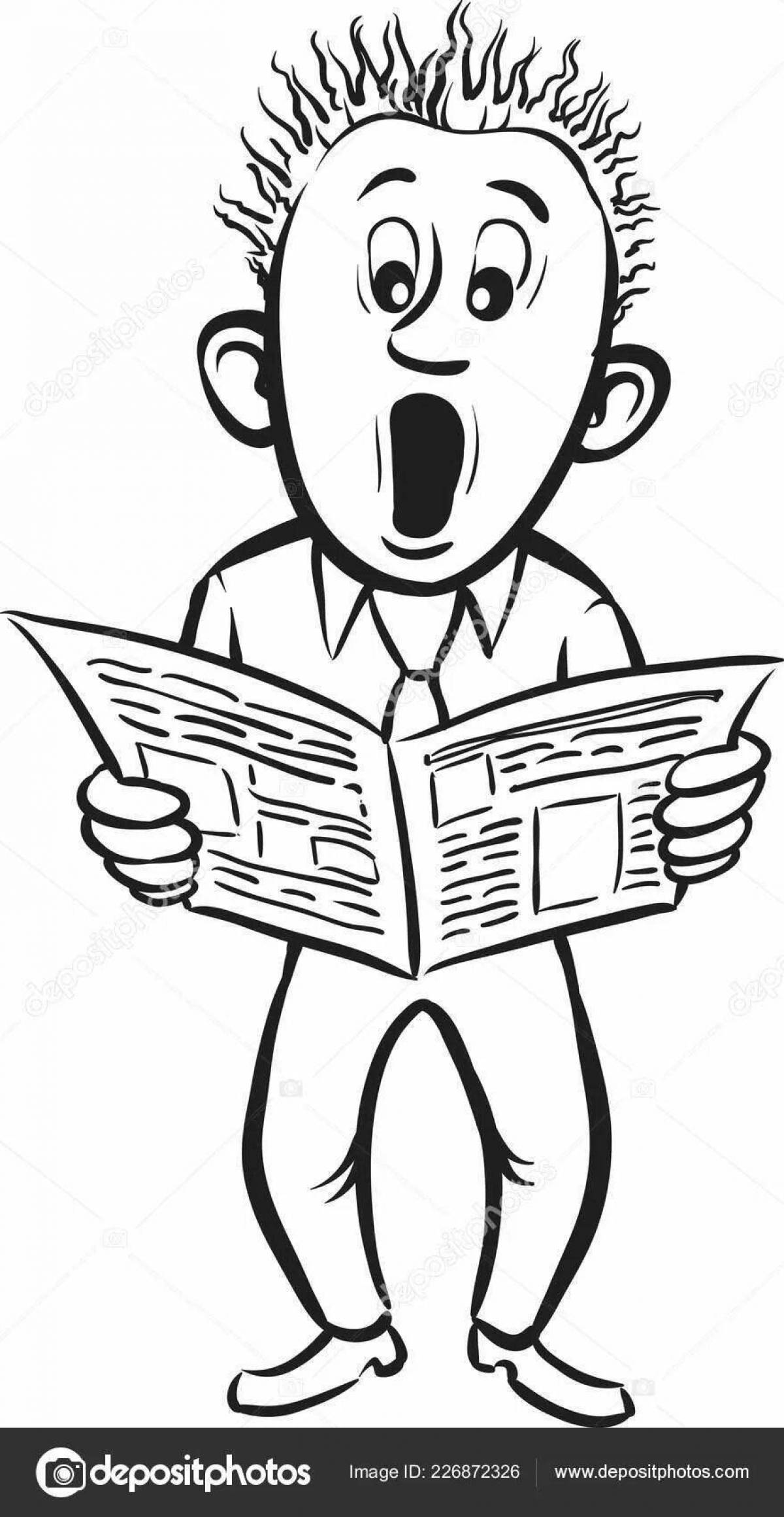 Coloring newspaper for preschoolers