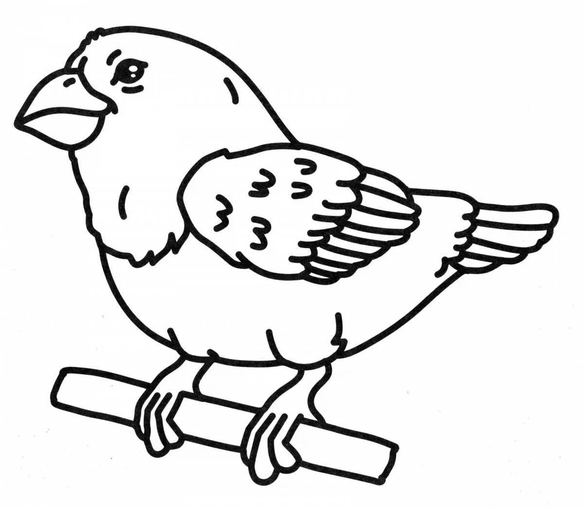Children's nightingale coloring pages