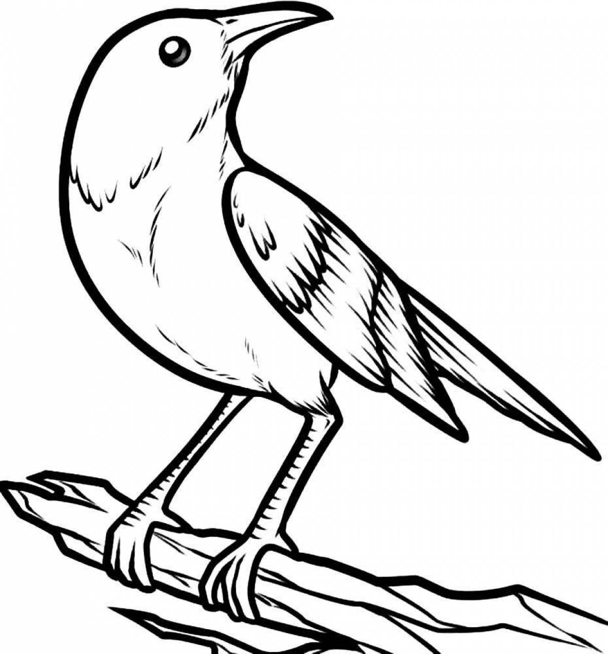 Animated nightingale coloring book for kids