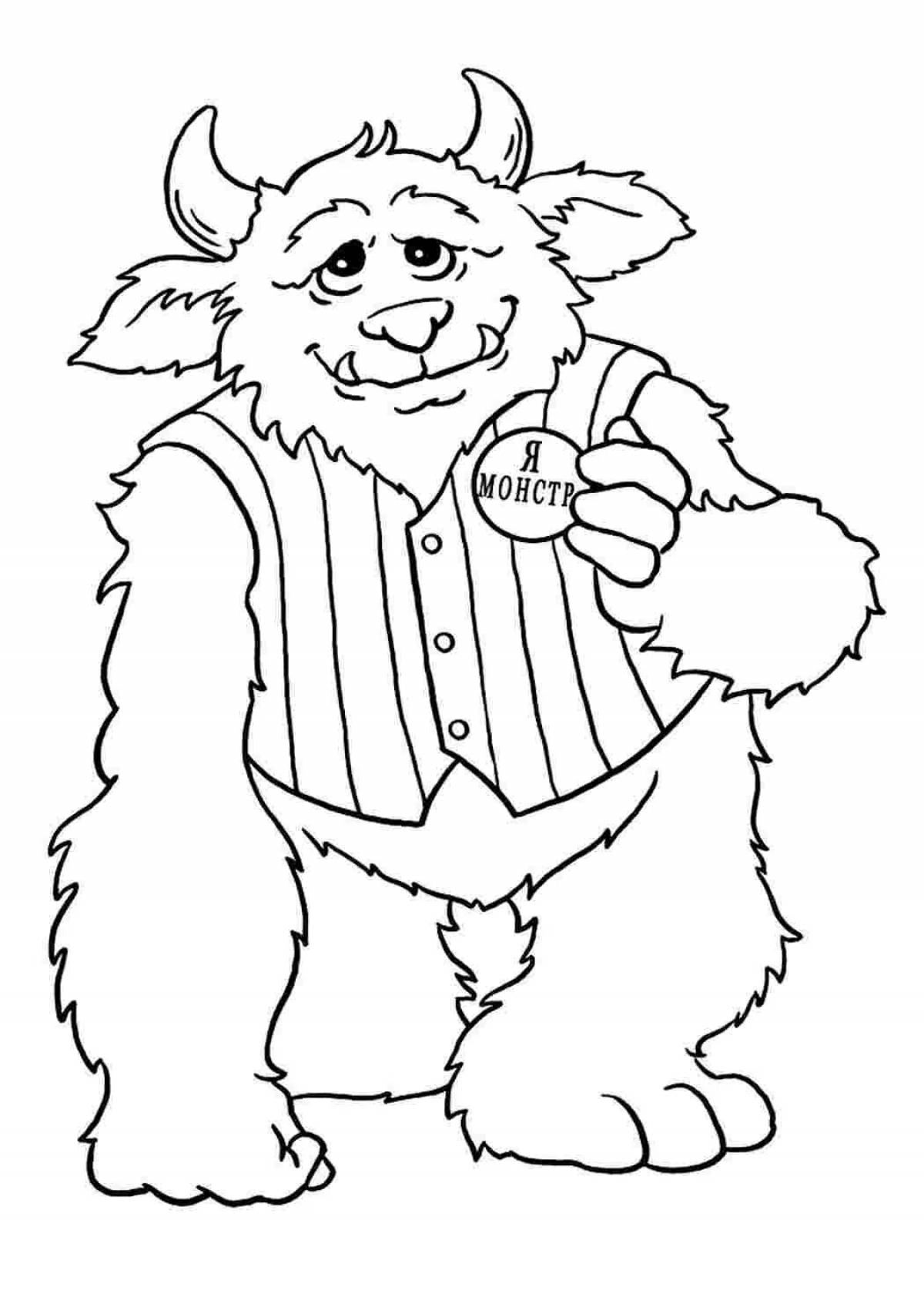 Funky babayka coloring pages for kids