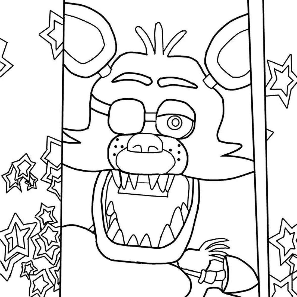 Fantastic freddy coloring book for kids