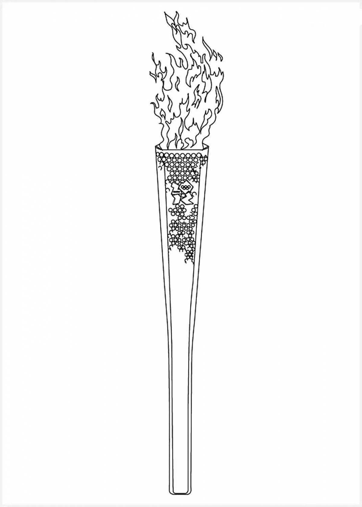 Awesome torch coloring pages for kids